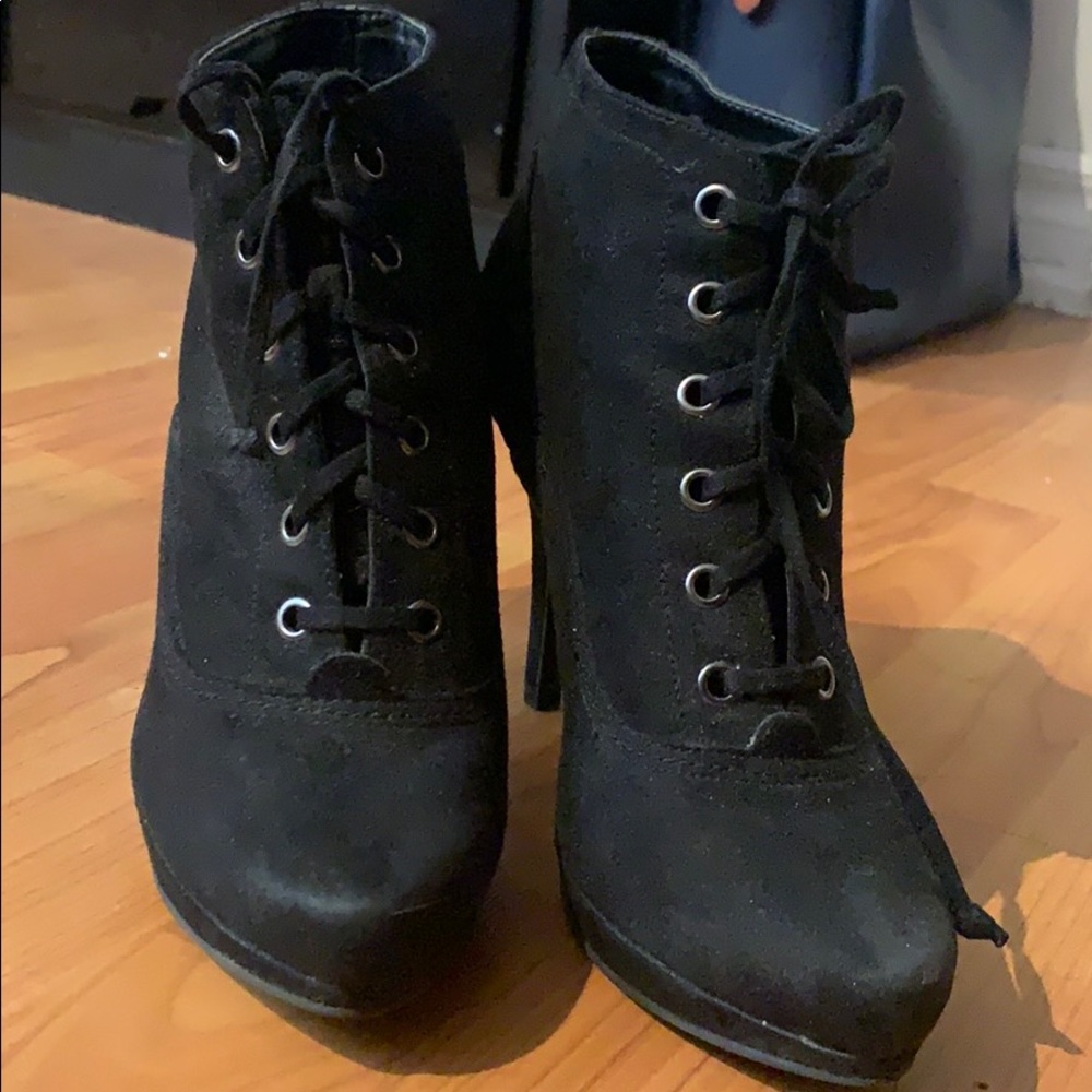 Ankle bootie heels
